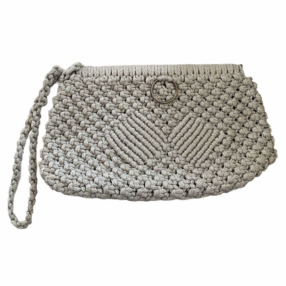 Handmade Crotchet Clutch Wristlet  